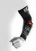 110% Play Harder Alchemy Compression Arm Sleeves (Pair) + ICE for Upper and Lower Arm (Black) Small/2
