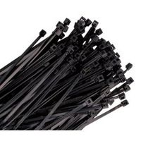 K Tool International 11" Black Wire Tie 100/ Pack 50 lb Tensile (KTI78110) Category: Wire Ties