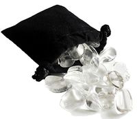 The Magic Is In You Sharing Stones - 2 oz (55-65) Clear Quartz XS Tumbled Crystals with Description Card & Pouch