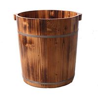 Footbath，Wooden Barrel, Foot Basin Wooden Bucket，Foot Spa Wooden Tub，Foot Tub for Soaking Feet，Thicken Wooden Tub，Household Foot Bath Barrel (Size : 40cm)