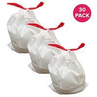 Think Crucial Durable Garbage Bags Fit simplehuman 'Size M', 45L / 12 Gallon (30 Pack)