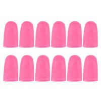 HEALLILY Silicone Corns and Finger Braces Fingertips Protector Toe Protectors for Corns Remover Callus Cushion 12pcs(Rosy)