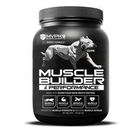 MVP K9 Supplements Muscle Builder & Performance for Dogs - Supports Muscle Endurance, Performance and Recovery. Now Contains Bone Broth Superfood Protein (225 Servings)
