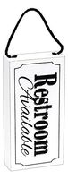 Decorative Restroom Double Sided Wooden Box Sign
