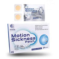 Arbelle Motion Sickness Patch - 24 Pack - Works to Relieve Vomiting, Nausea, Dizziness and Other Symptoms resulted from Sickness of Cars, Ships, Airplanes, Cruise, Trains & Other Movement.