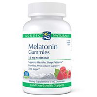 Nordic Naturals Pro Melatonin Gummies - 1.5 mg Melatonin Per Gummy, Support for Restful, Deep Sleep and Immune Functioning, Raspberry Flavor, 60 Gummies