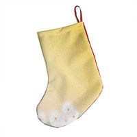 Japanese Style Yellow Flower Special Xmas Socks Hanging Decoration Candy Bag Party Holiday Christmas Santa Claus Home Decor Gift