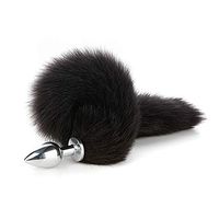 WENWING Metal Amal Plug Soft Animal Tail Fur B'ut.t Plug Role Play Pleasure Massager Shower Enema Backcourt Stopper Sxx Toys for Men Women