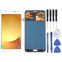Phone case Phone Cover LCD Screen and Digitizer Full Assembly (TFT Material) for Galaxy J7 Neo, J701F/DS, J701M(Black) Highly Recommended (Color : White)