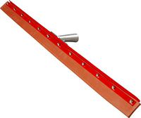 Carlisle 4007700 Flo-Pac Gum Rubber Straight Floor Squeegee with Heavy Duty Steel Frame, 36" Width, Red (Case of 6)