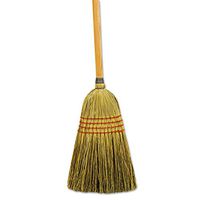 Boardwalk 920YCT Maid Broom, Mixed Fiber Bristles, 55-Inch Long, Natural, 12/Carton
