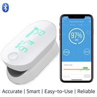 iHealth Air Wireless Fingertip Pulse Oximeter with Plethysmograph and Perfusion Index on the App, Measures Blood Oxygen Saturation, Perfusion Index, Pulse Rate
