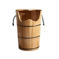 Thicken Wooden Tub Foot Tub，Solid Wood Foot Soaking Barrel Foot Spa Wooden Tub，Wooden Foot Basin，Wooden Wash Basin