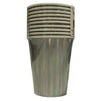 Amber Party Cups 720531 (Silver) Pack of 40