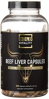 Beef Liver Capsules by Bold Vitality - Grass Fed and Grass Finished - 240 desiccated Liver Pills