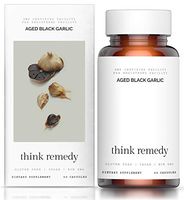 Aged Black Garlic Capsules - Garlic Pills for High Blood Pressure and Cholesterol Support - Less Odor - Potent Antioxidant - 60 Capsules - Allium Sativum Supplement - More Effective Than Allicin