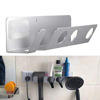 Hair Dryer Wall Mount Hanger Holder,Aluminum Alloy Wall Bracket Holder Multifunction Wall Magnetic Storage Stand Organizer for Dyson Hair Dryer HD01