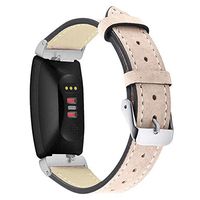Lyperkin Fitbit Inspire HR & Inspire Bands, Luxury Leather Bracelet Replacement Wristband Accessories Compatible with Fitbit Inspire HR & Inspire Smart Watch W-02