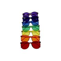 Color Therapy Glasses Round Style Set of 7 Colors [Also Available in Set of 9]