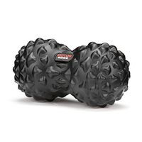 Motus Edge Premium Massage Ball - Double Round, Spiky Texture for Deep Tissue Massage, Sore Muscles, Rehab, Therapy, Myofascial Release, Plantar Fasciitis, Includes Free Carry Bag and Instructions