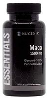 Nugenix Essentials Maca Root Powder Capsules - 1500mg Genuine 100% Peruvian Maca Extract - Supports Increased Energy, Performance, and Vitality for Men and Women