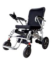 Innuovo Foldable Electric Power Wheelchair, Heavy Duty, Adjustable Speed for Outdoors or Indoors, Tall Backrest, Wide Seat, Fits any Car Trunk, Safe for Air Travel, Cover Bag Included, W5521 Silver