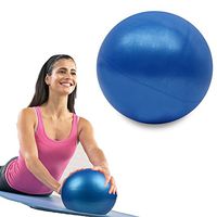 Hacloser Yoga Balls Massage Gym Equipment Fitness Pilates Anti Burst Balance Exercise Ball 25cm PVC Sports Ball (Blue)