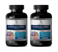 Natural Anxiety Relief for Adults - Astragalus Root 1200 MG - Premium 4:1 Extract - Stress Relief - 2 Bottles 180 Capsules