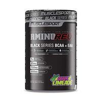 AminoREV® (390 Grams, Grape Limeade), EAA + BCAA Powder, Essential & Branched Chain Amino Acids Supplement, Muscle Recovery, Lean Muscle Growth, Increases Performance, Electrolytes for Hydration