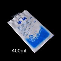 DatingDay 5 Pcs Reusable Instant Cold Gel Ice Pack for Food Cosmetic Storage Long Distance Shipping Cooling Therapy Emergency 400 ml