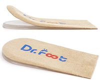 Dr. Foot's Adjustable Orthopedic Heel Lift Inserts, Height Increase Insole for Leg Length Discrepancies, Heel Spurs, Heel Pain, Sports Injuries, and Achilles tendonitis (Beige, 2 Layers)