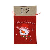 VAbBUQBWUQ I Love Chess Santa Clause Drawstring Candy Goody Toy Gift Stocking Bag Holiday Wrapping Party Favors Presents Decorations