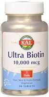 KAL 10000 Mcg Ultra Biotin Tablets, 90 Count
