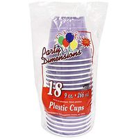 Party Dimensions 80781 18 Count Plastic Cup, 9-Ounce, Hydrangea