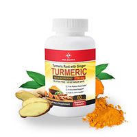 Turmeric Curcumin with BioPerine Ginger Root Capsules. All Natural Pain Relief Antioxidant and Joint Support. Highest Potency, 95% Curcuminoids Non-GMO, no Gluten Turmeric Capsules with Black Pepper