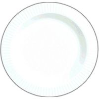 White Premium Plastic Round Plates | 7.5" | Pack of 32 | Party Supply