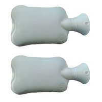 2PCS Mini Water Injection Warm Water Bag, 500ml Rubber Hot Water Bottle for Pain Relief, Hot and Cold Treatment