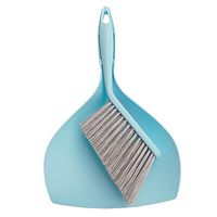Rocutus Mini Dustpan and Brush Set,Mini Desktop Cleaning Brush Small Broom Dustpan Sweep Set Include 1 x Broom Brush + 1 x Dustpan Desktop Sweep Cleaning Brush Dustpan (Blue)