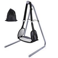 Neck Relief Hammock Portable Head Hammock for Shoulder Neck Pain, Cervical Traction Shoulder Support Back Stretcher with Foldable Hammock Stand