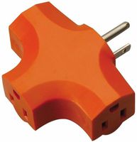 Coleman Cable 09906-88-03 TRI TAP ADAPTER ORANGE
