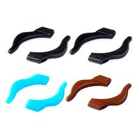 Silicone Anti Slip Eyeglasses Temple Tips Sleeve Retainer 4 Pairs