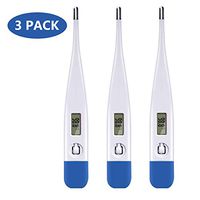 3 Pack Digital Thermometer for Fever, Rectal Armpit Oral Thermometer for Baby Adult, Accurate and Fast Reading Thermometer