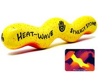 Heat-Wave (Solar) Synergy Stone - Contoured Hot Stone Massage Tool - Relaxing and Therapeutic for Neck, Back, Legs, Feet - Ultra-Smooth for Massage on Skin with Oil or Over Clothes