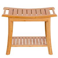 Renxiarx Bath Stool,Wooden Bathroom Non-Slip Bench,Old Man Bath Seat Bathtub Seat Disabled Handrail Non-Slip Shower Chair/Pregnant Woman Bath Stool Strong Bearing Capacity