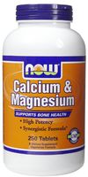 Cal-Mag, 500/250 mg, 250 Tabs by Now Foods (Pack of 4)