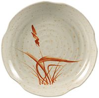 Yanco OR-1810 Orchis Lotus Shape Plate, 10.5" Diameter, Melamine, Pack of 24