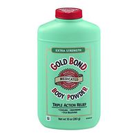 Gold Bond Extra Strength, Triple Action Relief Medicated Body Powder, 10 Oz (2 Pack)