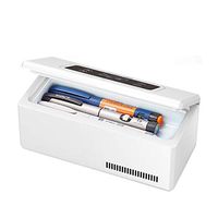 Aida Bz Portable Mini Insulin Refrigerated Box,USB Rechargeable Medicine Intelligent Cooling with Small Refrigerator 0-18 Degree Precision Temperature Control
