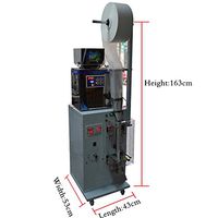 TX Powder Filler Machine Automatic Particle Weighing Filling Machine automatic Powder Filling Machine for Sealing Tea Seed Grain Heavy Duty Stainless Steel (110V/60HZ, 50g with one roll packing film)