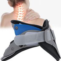JM-D Neck Support Brace, Adjustable Neck Traction Device Fixation Spine Care Correction Unit Provide Relief for Neck and Upper Back Pain